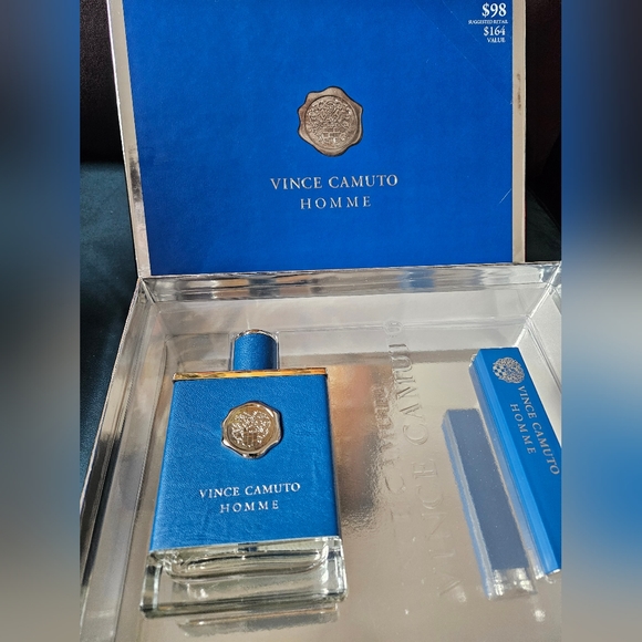 Vince Camuto Homme Men's  2 Pc Gift Set eau de toilette spray 6.7oz  & .5oz - Picture 1 of 5